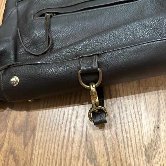 Botkier genuine leather tassel purse handbag bag hobo boho dark brown EUC - Picture 6 of 8